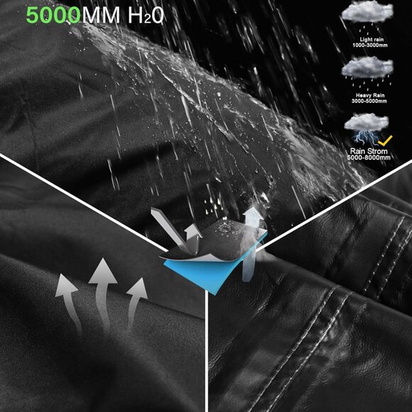 Women's Waterproof Rain Pants Packable Hiking Pants Over Pants Windproof Lightwe - Picture 2 of 8